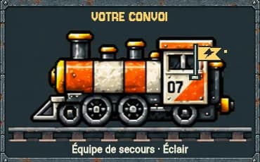 Preview of the Équipe de secours locomotive with the Éclair pennant.