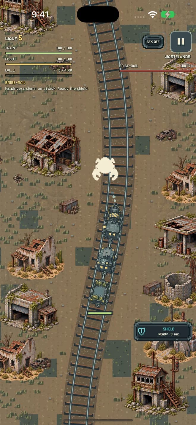 Brise-rail approaches the convoy on wave 5.